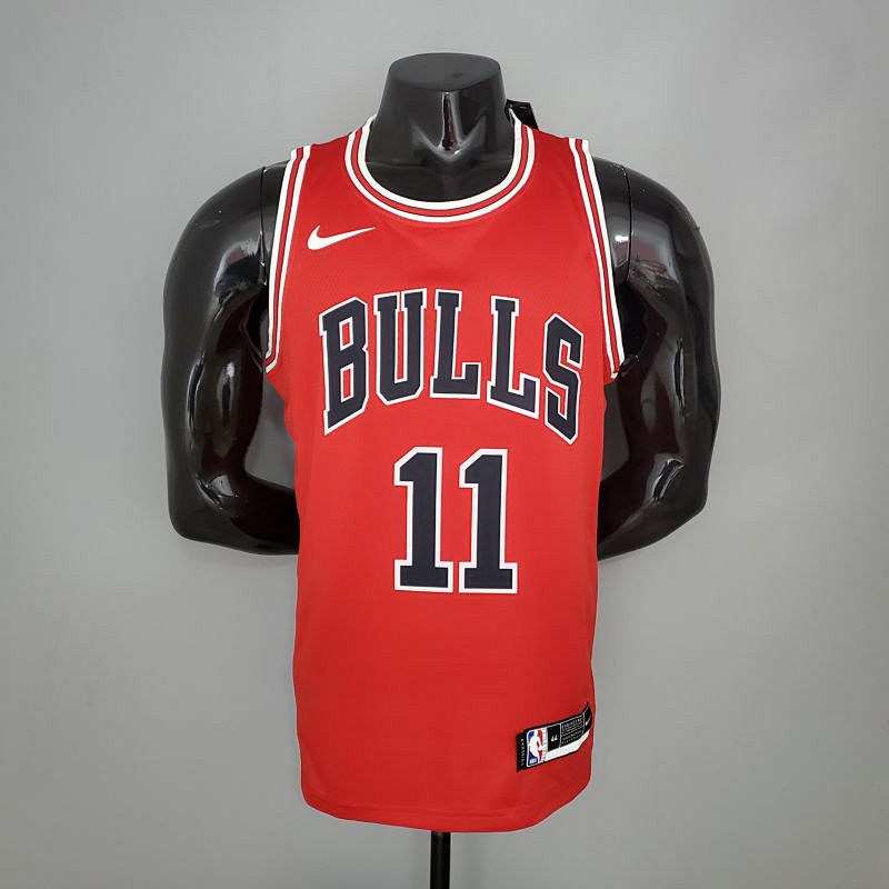 DeROZAN#11 Chicago Bulls Red NBA jersey Size S-XXL