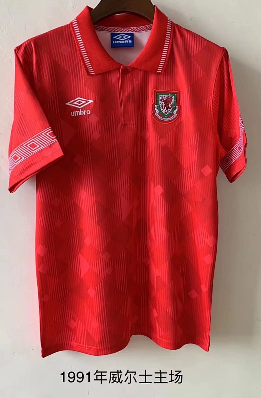 1991 Wales Home Retro Jerseys