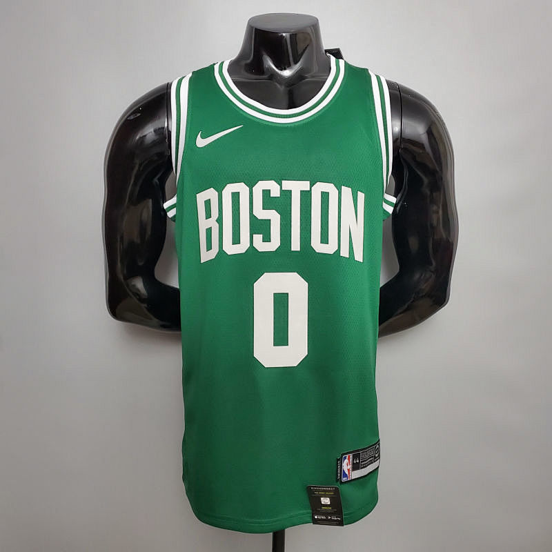 TATUM #0 Celtics green NBA jersey Size XS-XXL Nike connect recognition