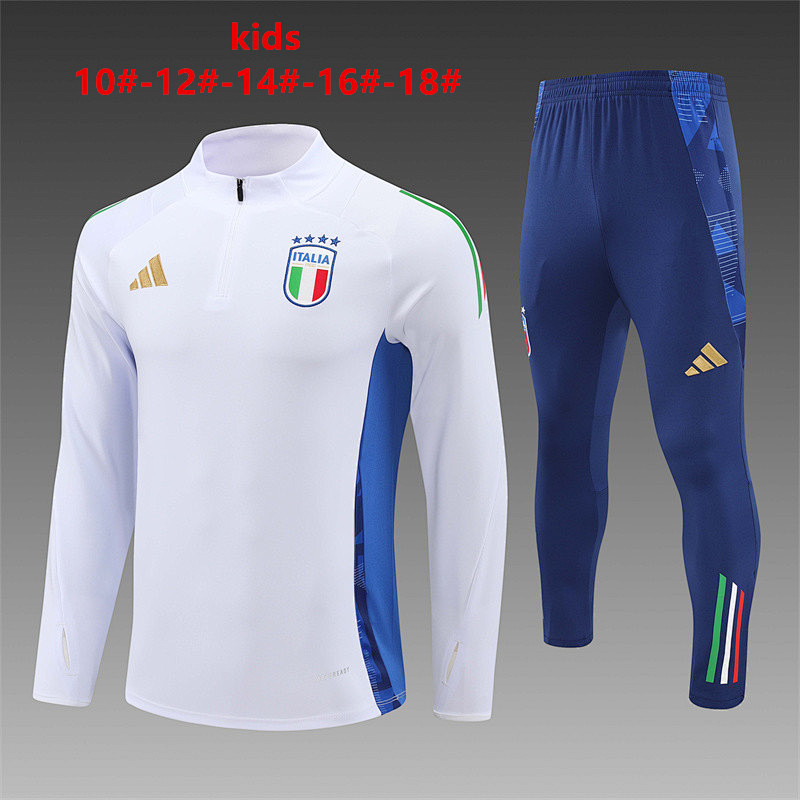 2024 Italy Kids Long Sleeve Training Suit