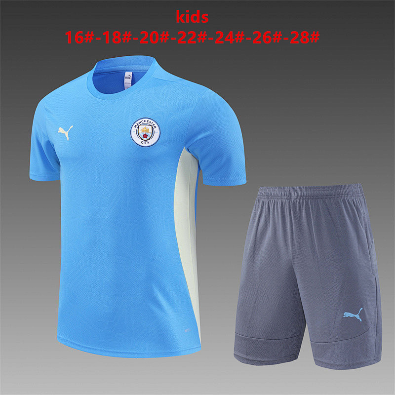 24-25 Manchester City Kids Training Jerseys