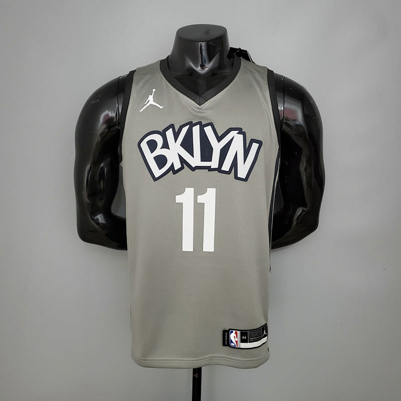 Irving #11 Brooklyn Nets City Edition Gray NBA Jersey Size S-XXL