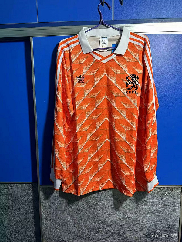 1988 Netherlands Home Retro Long Sleeve Jerseys
