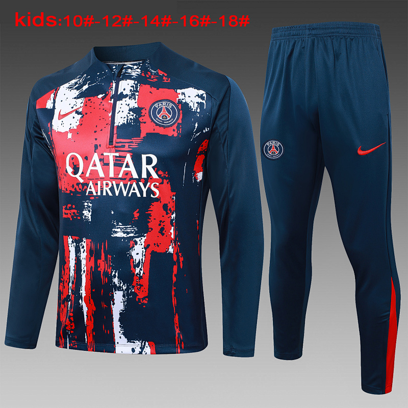 24-25 Paris Kids Long Sleeve Training Suit