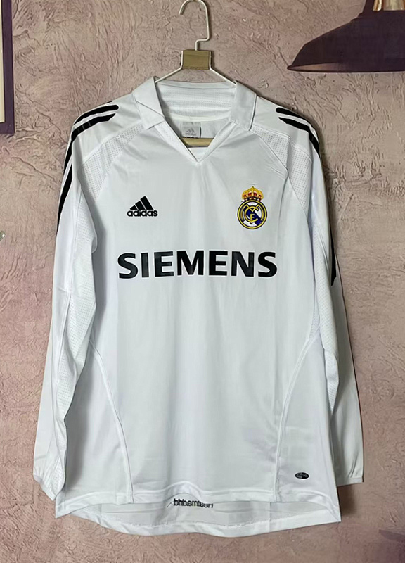 05-06 Real Madrid Home Retro Long Sleeves Jerseys