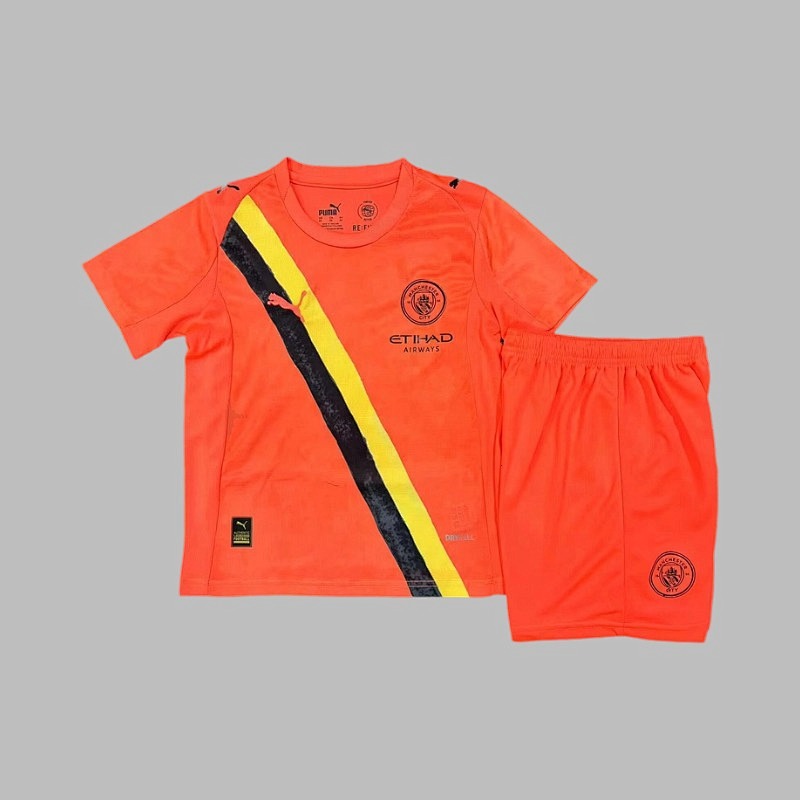 25-26 Manchester City Goalkeeper Kids Jerseys