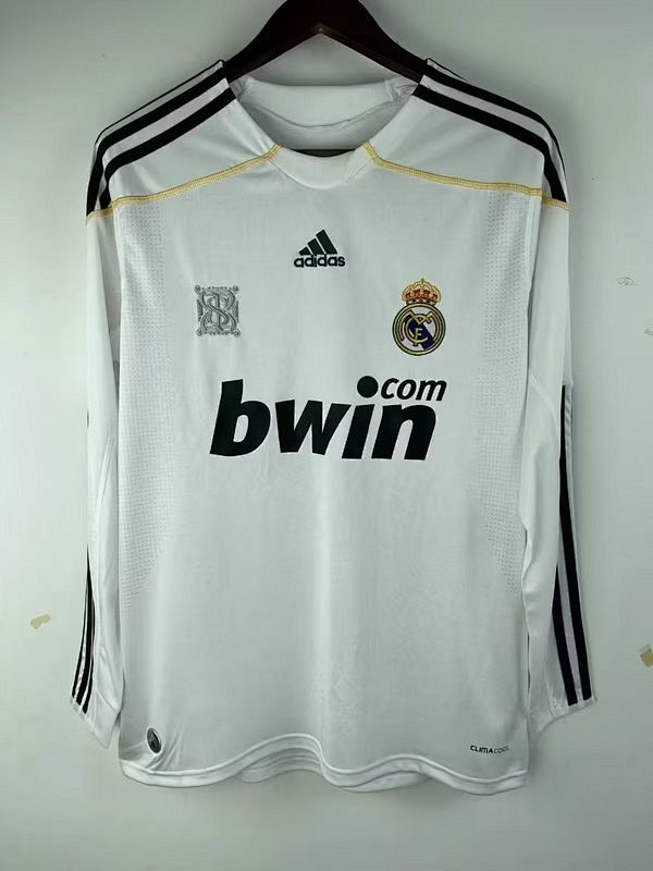 2009-10 Real Madrid Home Retro Long Sleeve Jerseys
