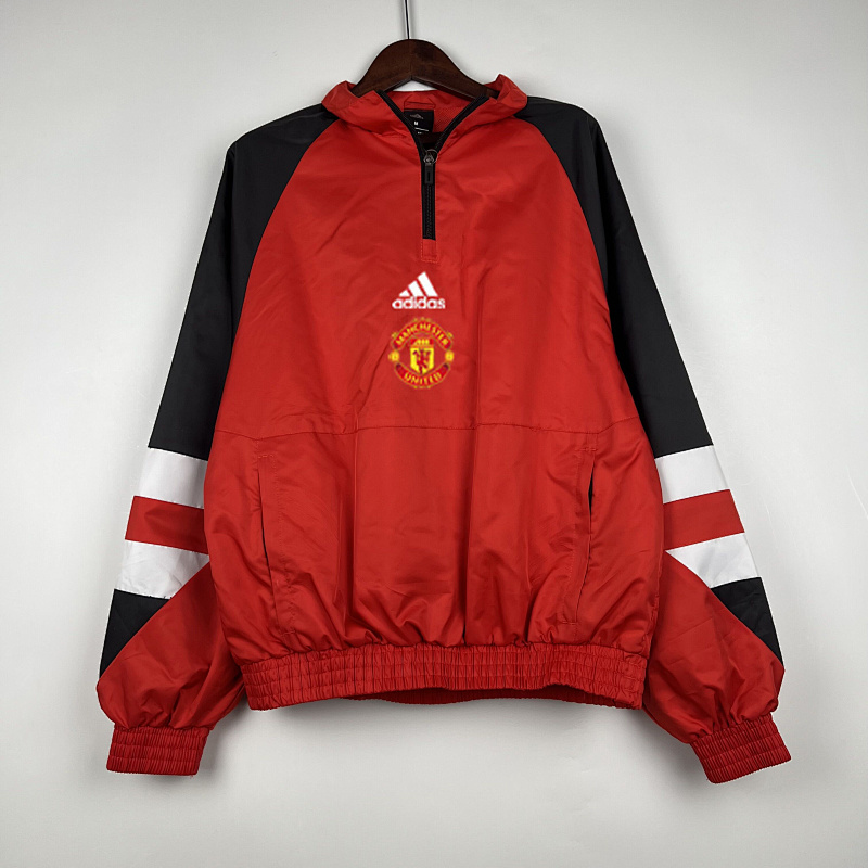 23-24 M-anchester U-nited Red Windbreaker