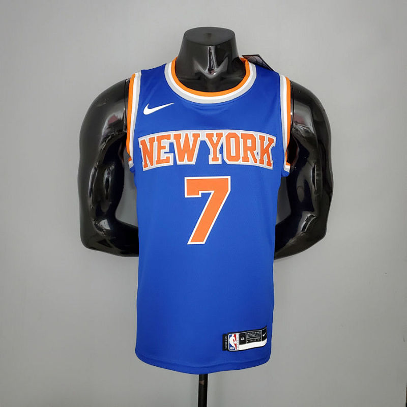 2021 ANTHONY#7 Knicks Blue NBA Jersey S-XXL