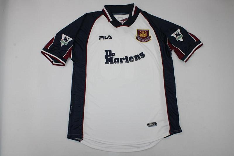 99-01 West Ham Away Jerseys
