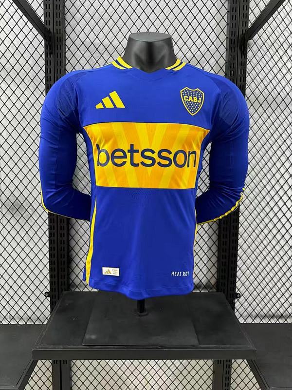 24-25 Boca Home Player Version Long Sleeve Jerseys