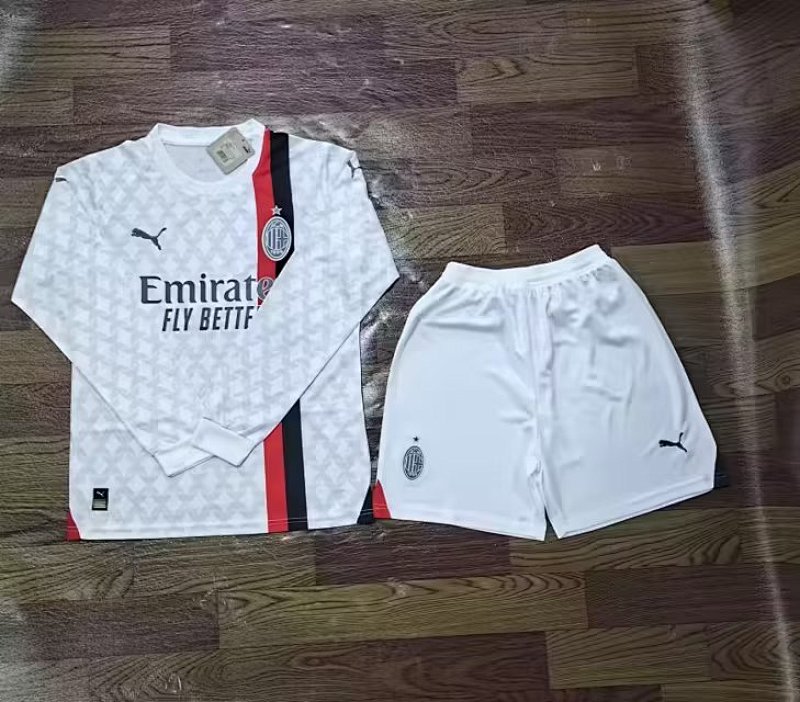 23-24 AC Milan Away Long Sleeve Jerseys