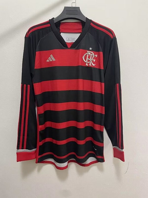 24-25 Flamengo Home Long Sleeve Jerseys