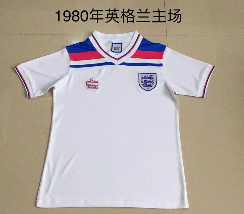 1980 England Home Jerseys