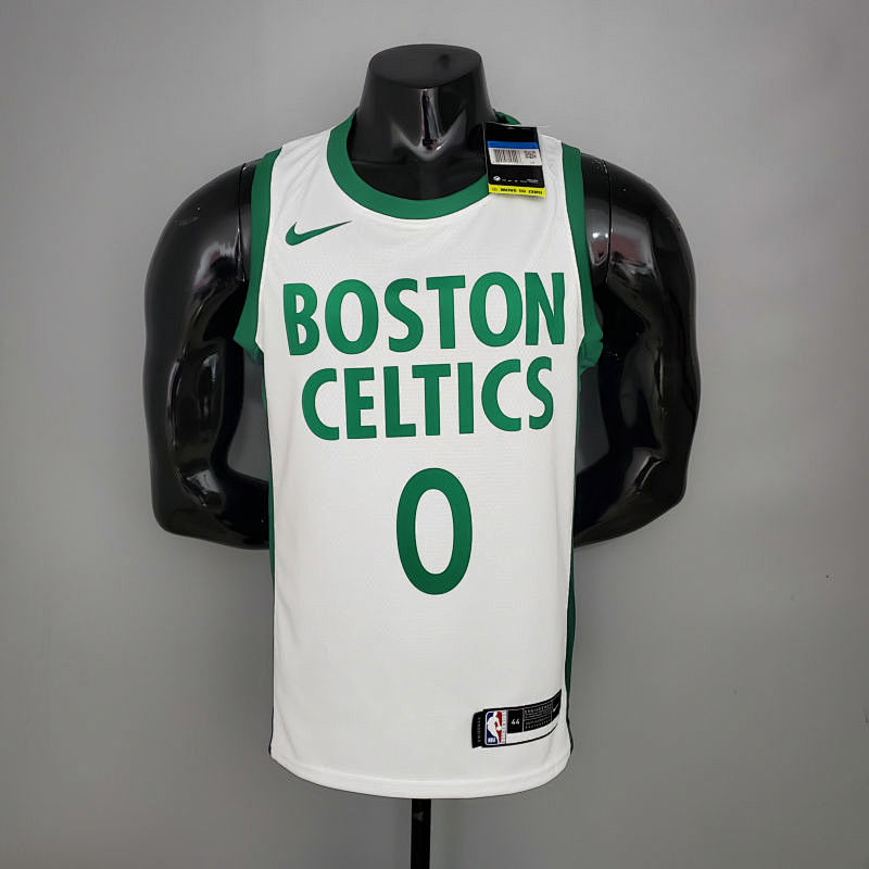 TATUM #0 Celtics White City Edition NBA jersey Size S-XXLTATUM #0 Celtics White City Edition NBA jer