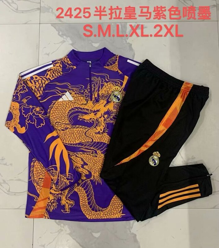 24-25 Real Madrid Long Sleeve Training Suit