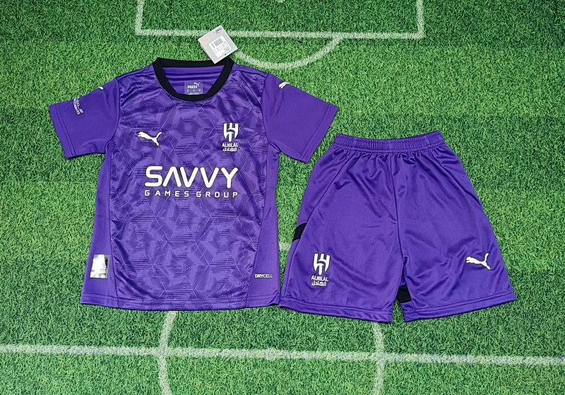 24-25 Al-Hilal Saudi Third Kids Jerseys