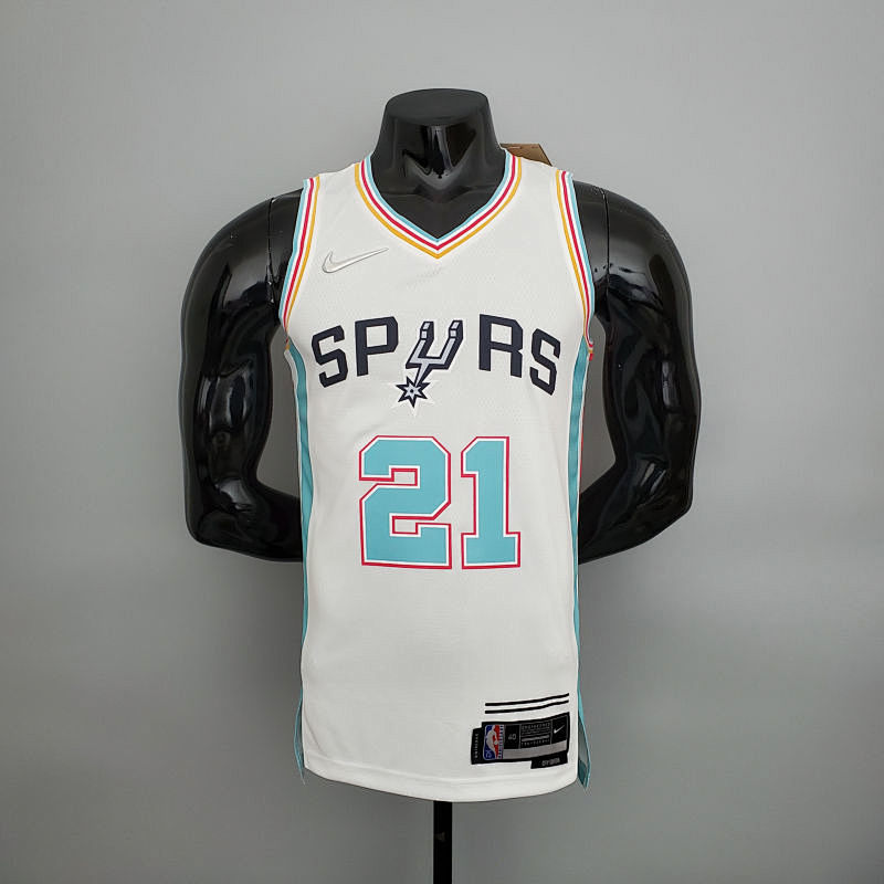 2022 Season Duncan #21 Spurs City Edition White NBA Jersey S-XXL