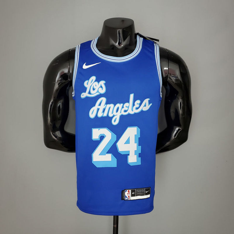 2021 Bryant #24 Lakers Retro Blue NBA Jersey S-XXL