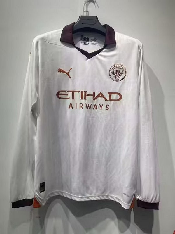 23-24 Manchester City Away Long Sleeves Jerseys
