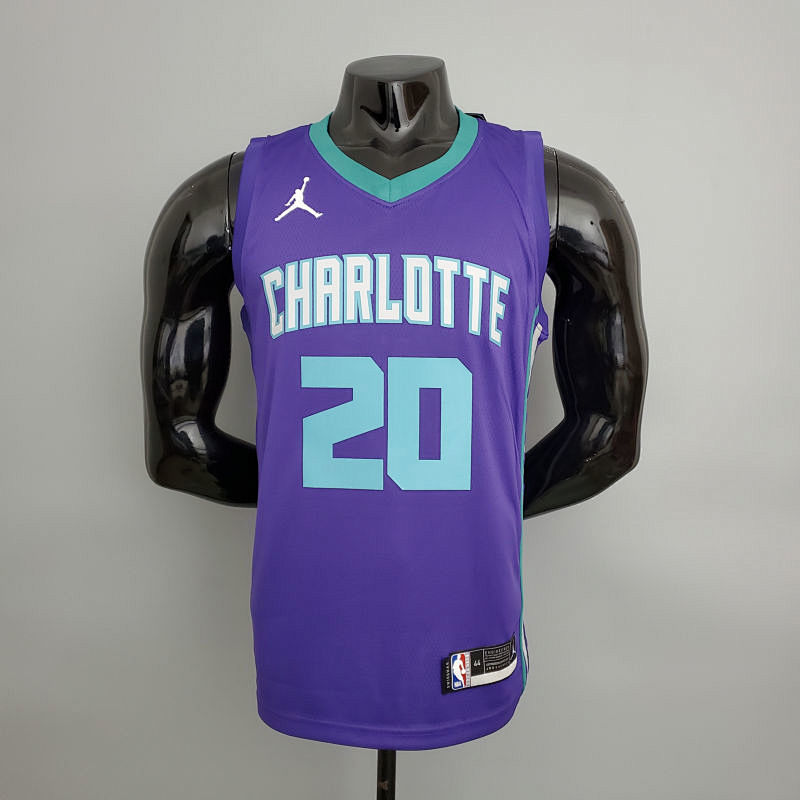 Hornets Hayward#20 Purple NBA Jersey S-XXL