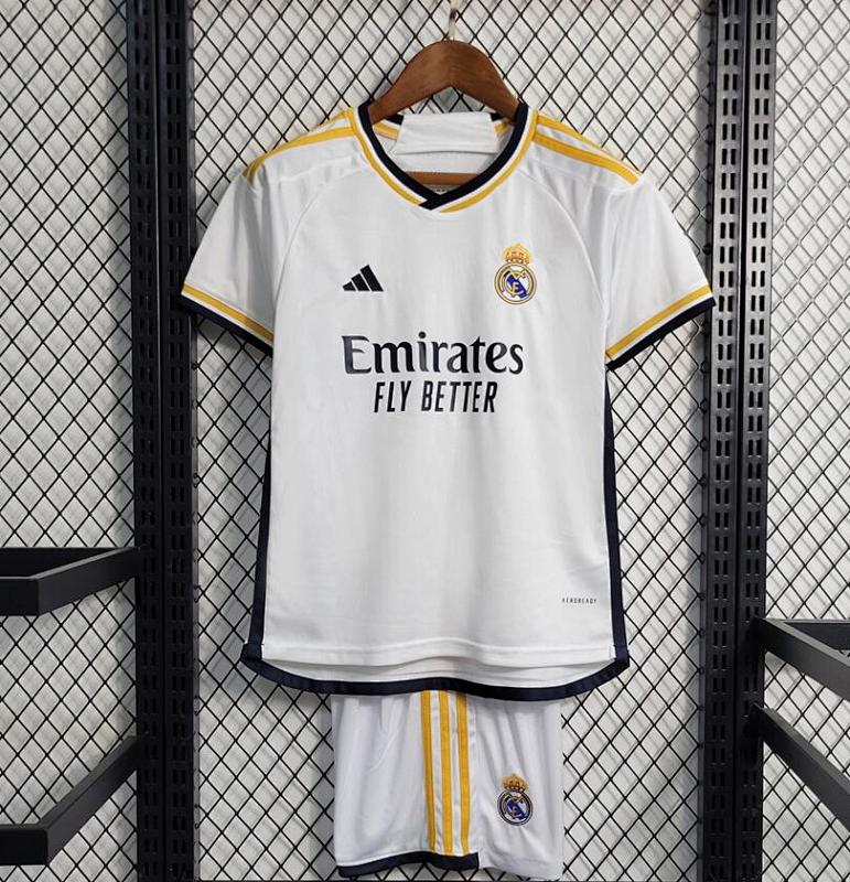 23-24 Real Madrid Home Kids Jerseys