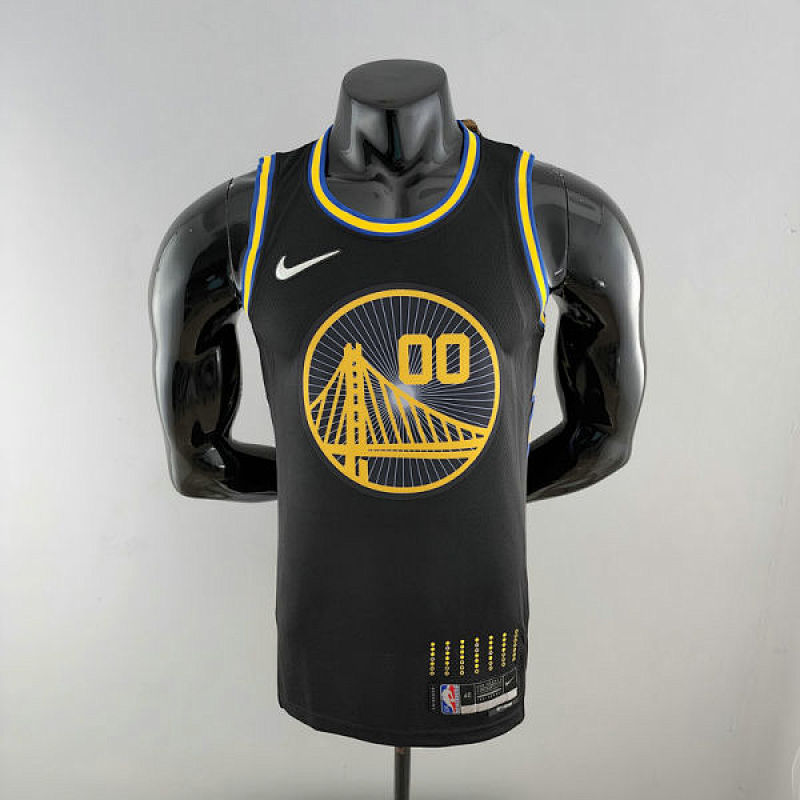 2022 75th Anniversary KUMINGA #00 Warriors City Edition Black NBA Jersey S-XXL
