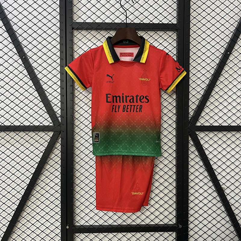 25/26 kids AC Milan Co-Branded Edition Jersey 16-28