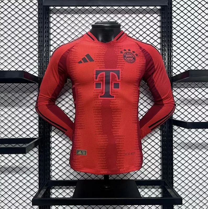 24-25 Bayern Home Player Version Long Sleeve Jerseys