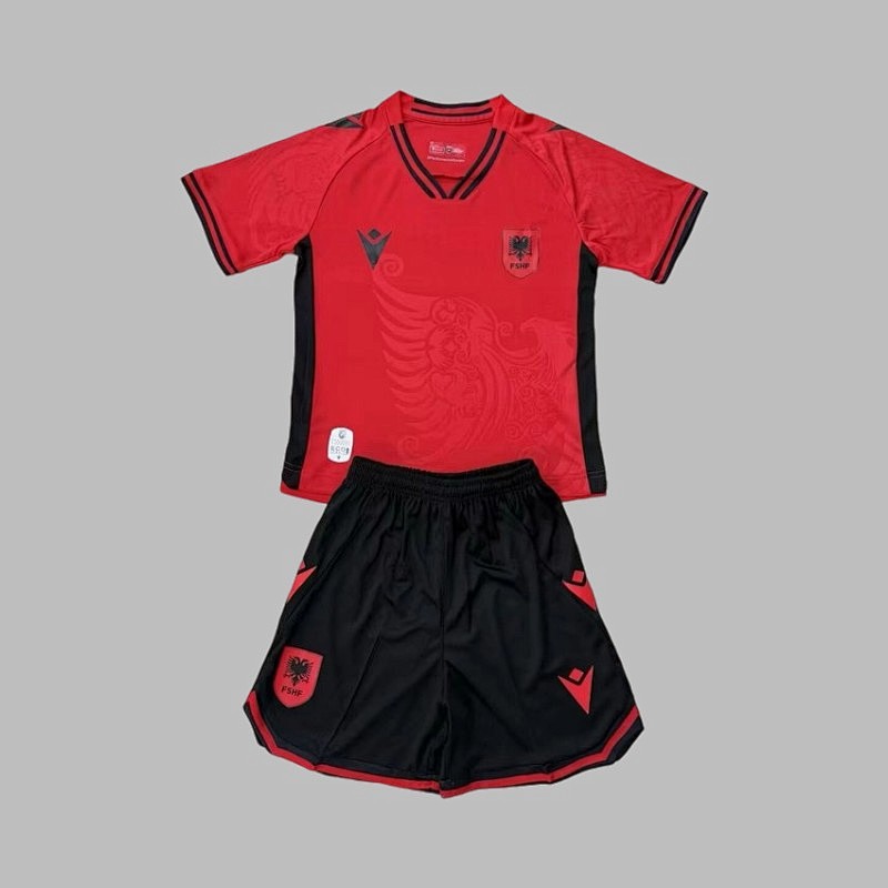25-26 Albania Home Kids Jerseys