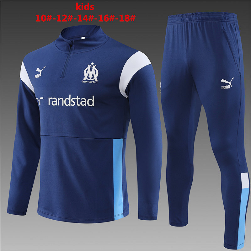23-24 Marseille Kids Long Sleeve Training Suit