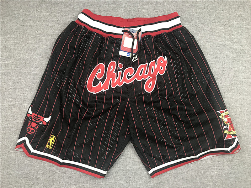 Bulls 10 Anniversary Pocket Pants Shorts Embroidery