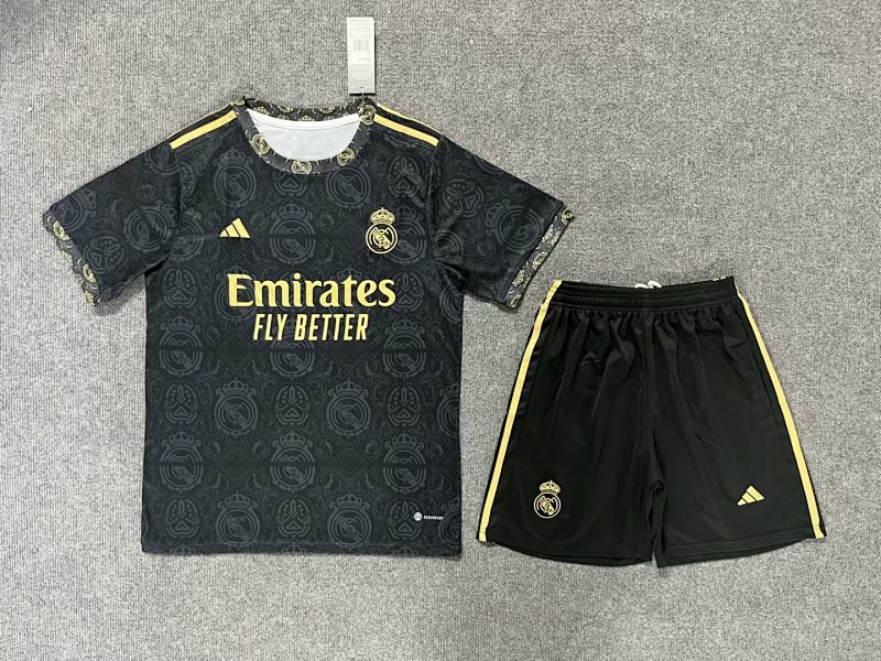 23-24 Real Madrid Black Training Jerseys