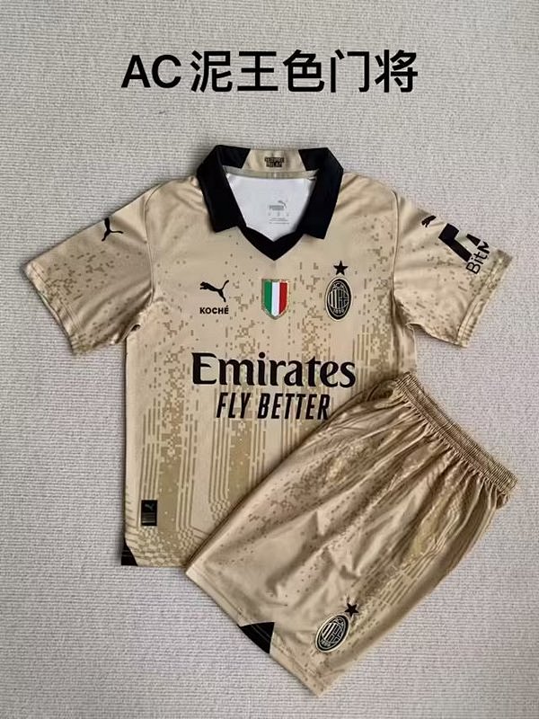 23-24 AC Milan Goalkeeper Kids Jerseys