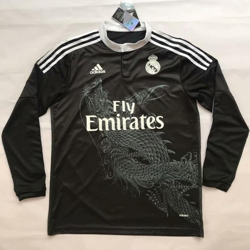 14-15 Real Madrid Third Retro Long Jerseys