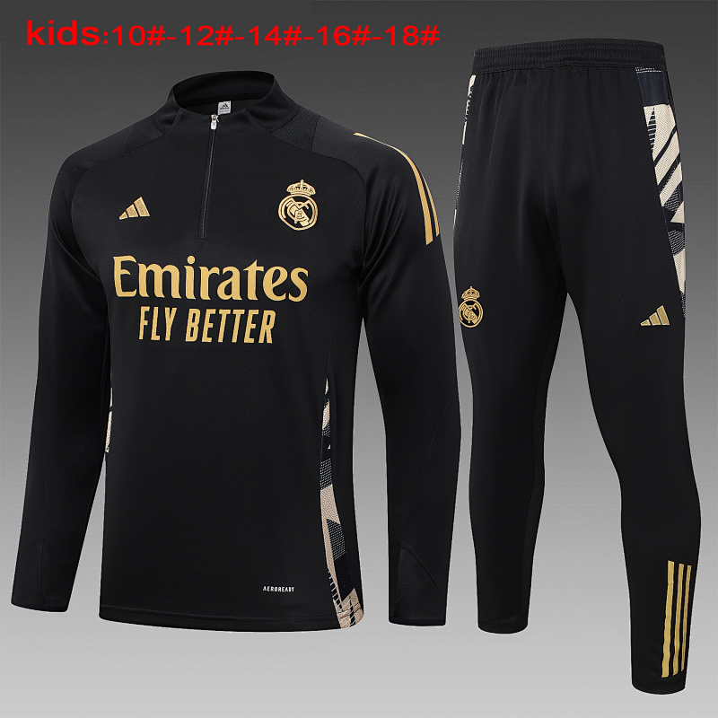 24-25 Real Madrid Kids Long Sleeve Training Suit