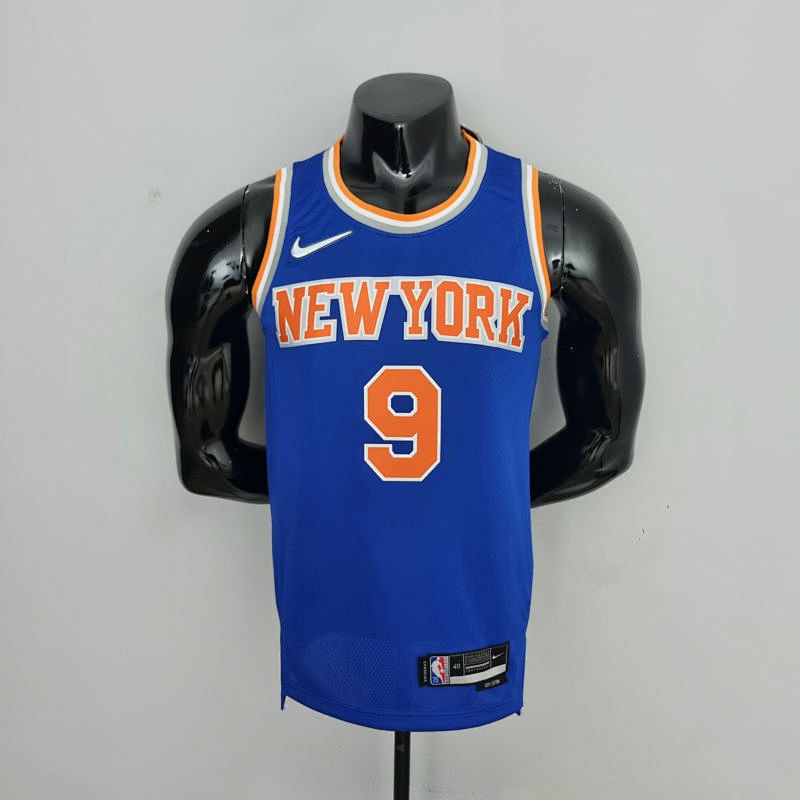 75th Anniversary Barrett #17 New York Knicks Blue NBA Jersey S-XXL
