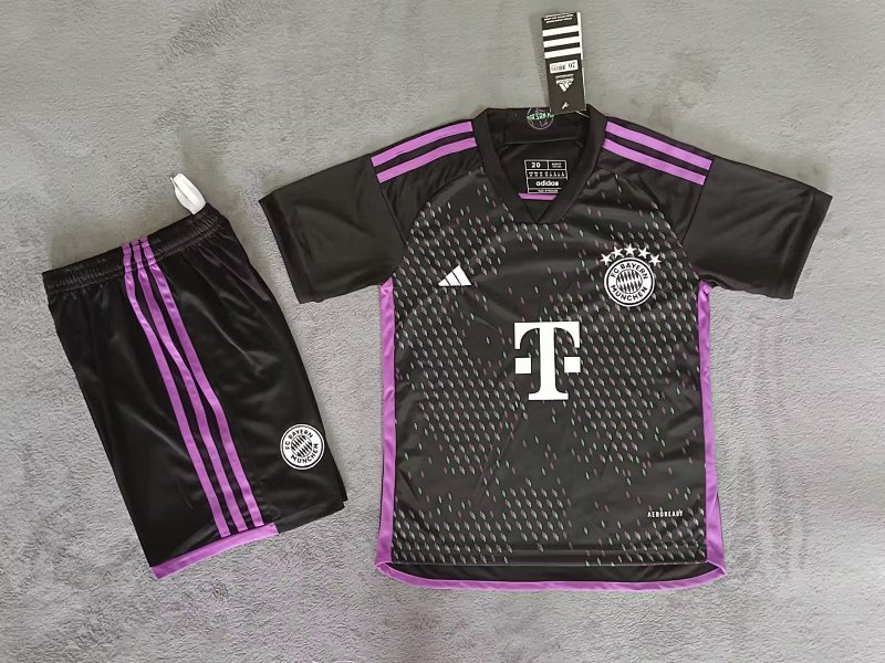 23-24 Bayern Away Kids Jerseys