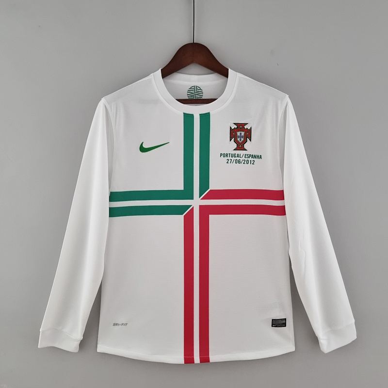 2012 Portugal Away Retro Long Sleeve Jerseys