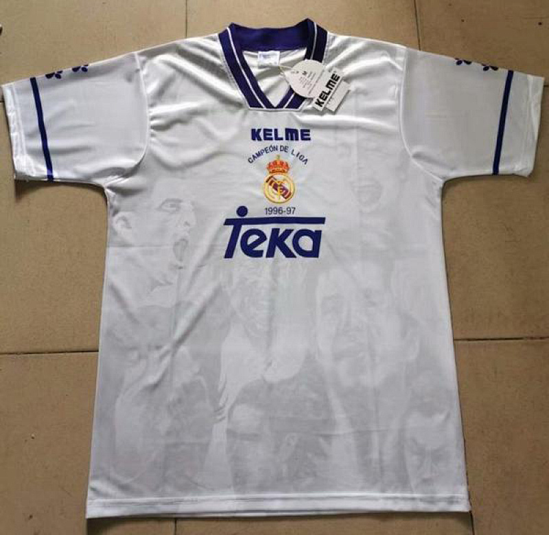 96-97 Real Madrid Home Champiom Special Version Retro Jerseys