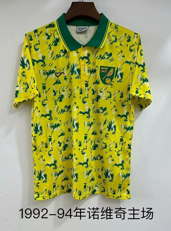 1992-94 Norwich City Home Retro Jerseys